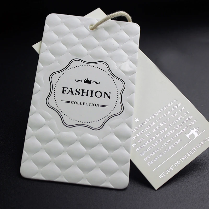 china recycled paper underwear brand hang tag and label for clothing