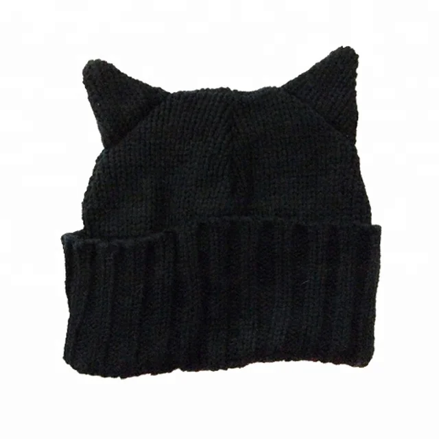 Cute kids animal look knit hat/ knitted beanie with funny ears