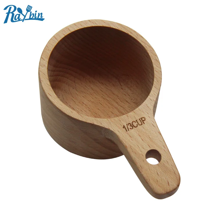 New design kitchen gadgets wood measuring cups spoons