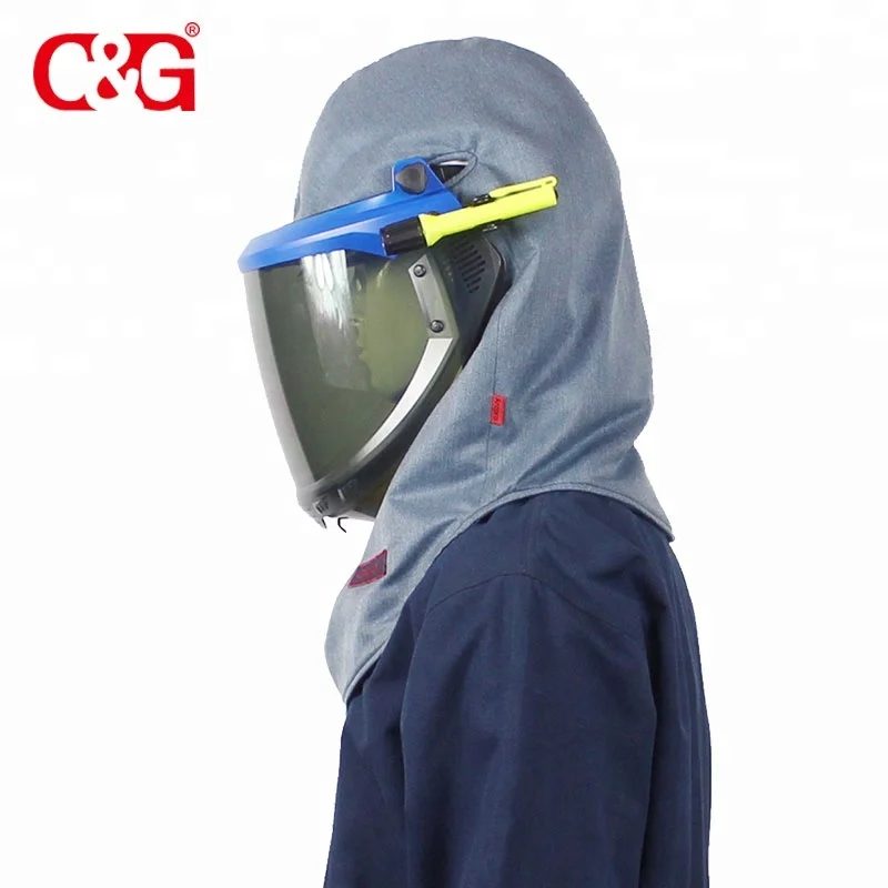 Специальный персональный 40cal Arc Flash козырек Защитный Капюшон защитный костюм