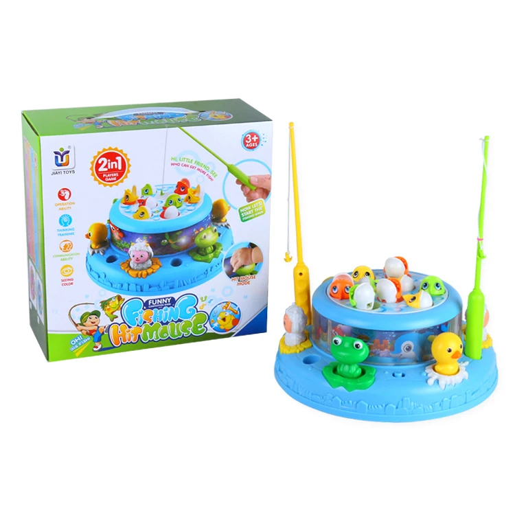 2 In 1 Game BO Learning Fishing Game Toy and Whac-A-Mole Game