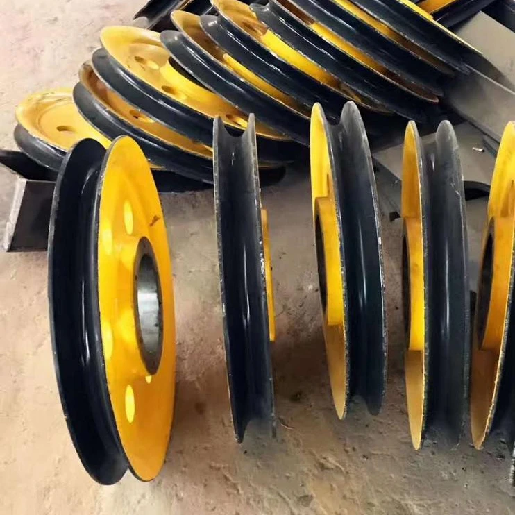 
Main or Auxiliary winch pulley on drilling rig 