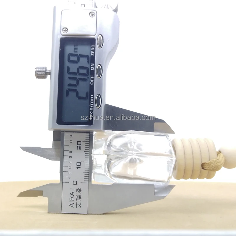 Wholesale High Quality 10ml Hanging  Air Freshener Car Perfume bottles with Wooden lid