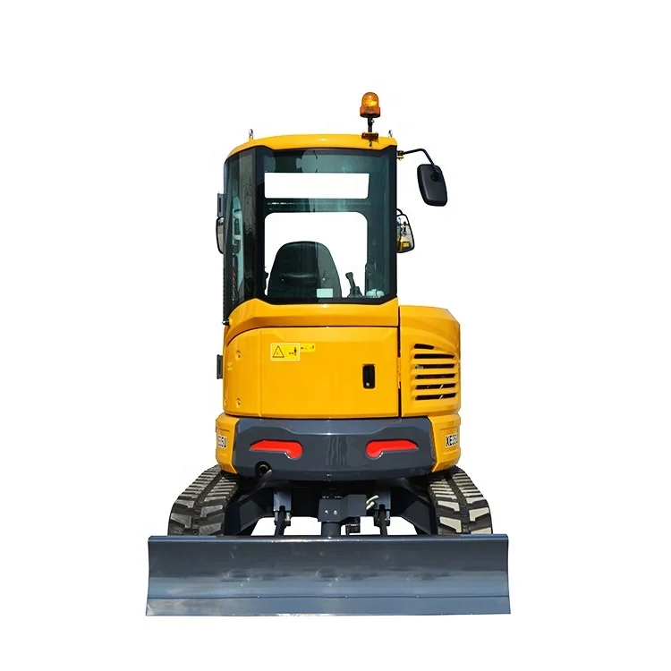
Rubber Track Mini Excavator Tailless 4ton Small Digger 0.11cbm Bucket Hydraulic with Dozer 