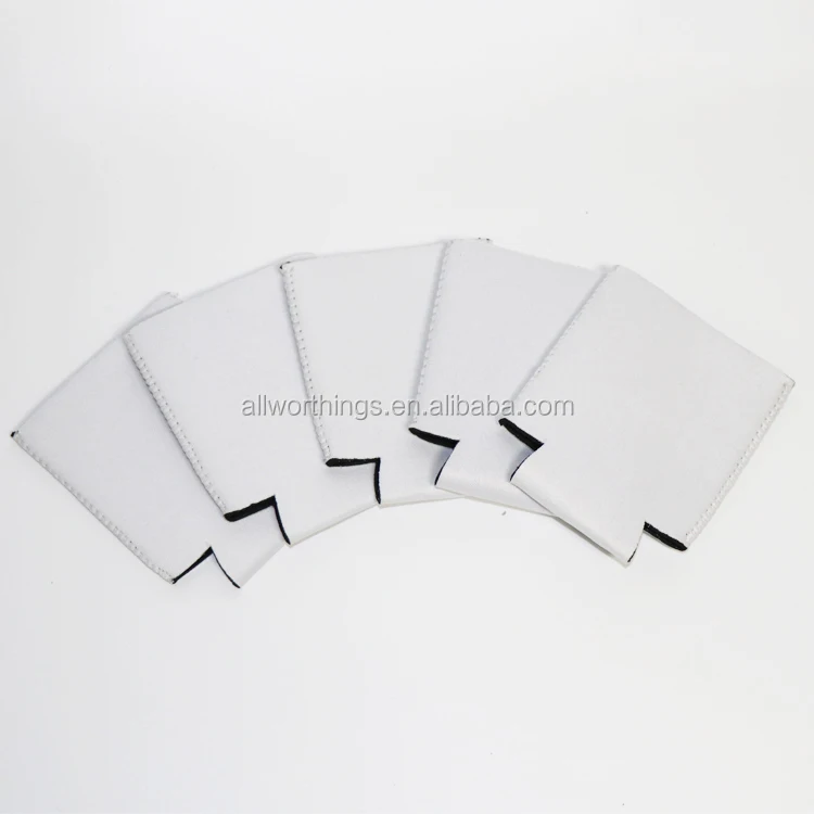 White Color Sublimation Beer Coolies for Cans Bulk Beer Coolers