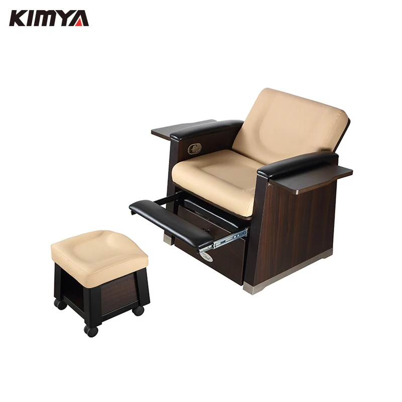 nail salon equipment high quality luxury manicure wooden pedicure chair foot spa massage