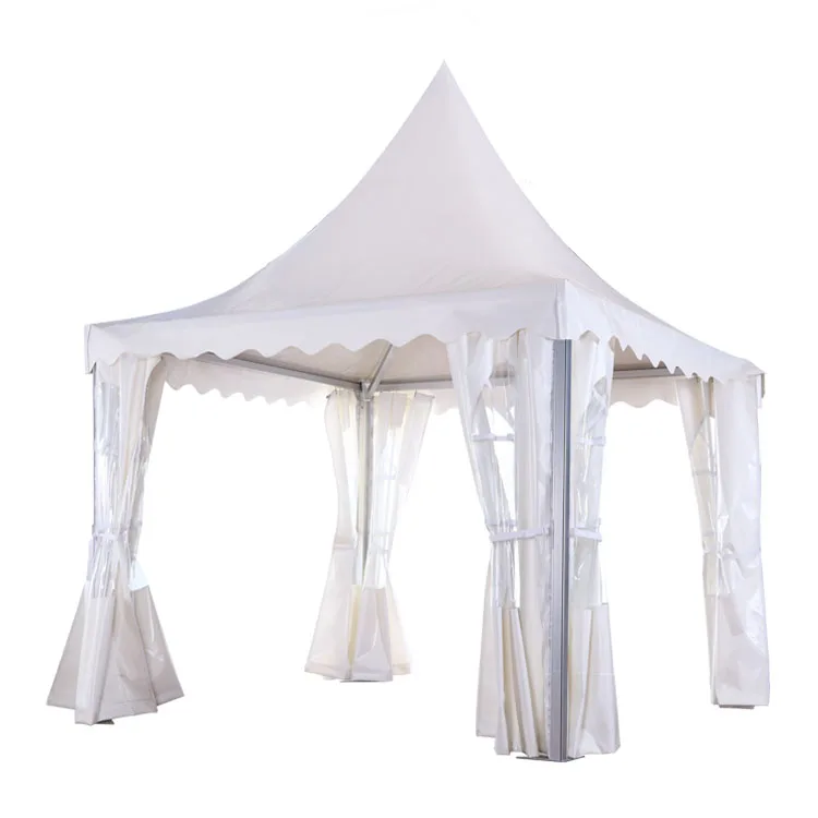 6x6 8x8 10x10 Outdoor Wedding Party Pagoda Tent With Steel Pipe Frame Tent