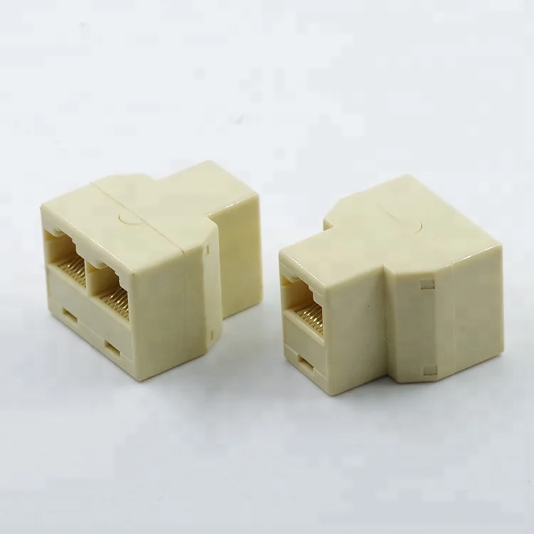  8P8C 1 гнездо на 2 гнезда адаптер телефонная коробка rj 45