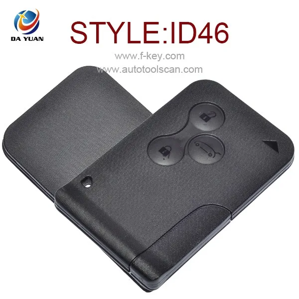 Черный Оригинальный размер Smart Key Для Renault 433 МГц ID46 AK010024