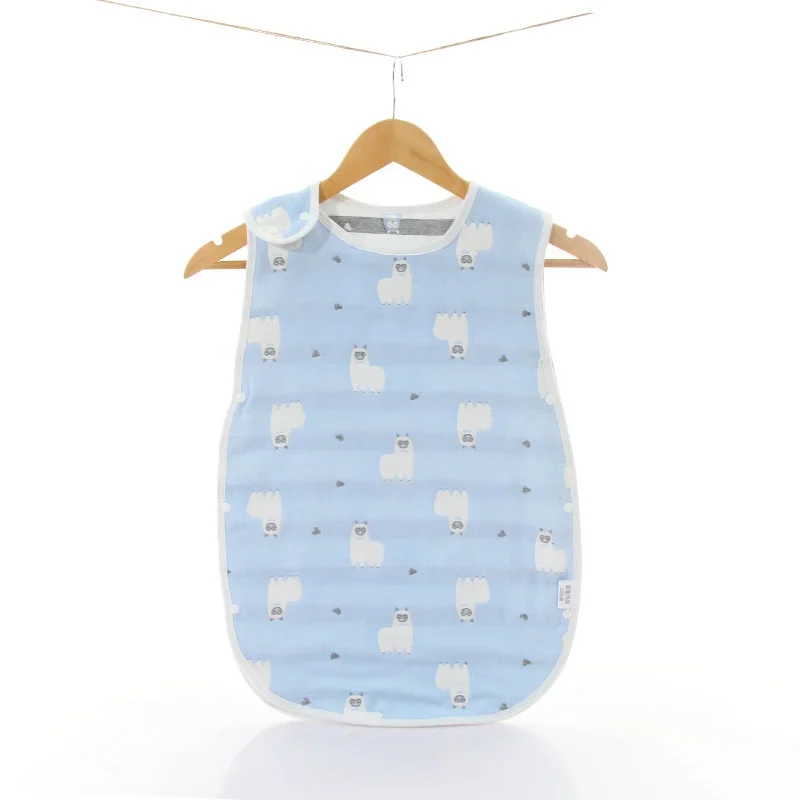 
Baby two vest sleeping bag cotton six layer gauze sleeping bag 