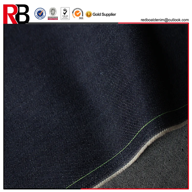 98cotton 2 spandex blue cotton twill denim fabric for shirting