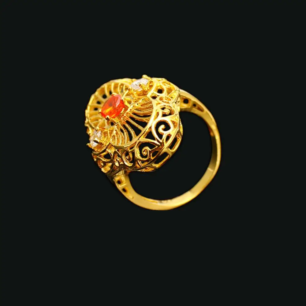 
fancy latest designs 18k gold finger ring for wedding 