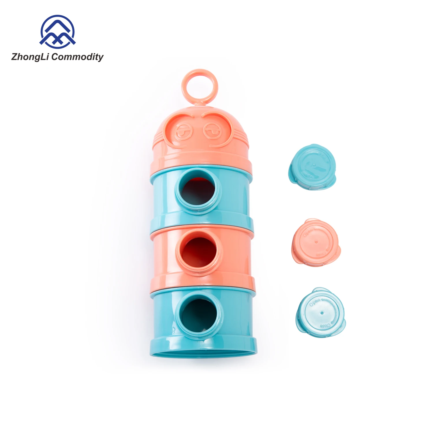 Food grade plastic 3 layers baby formula powder milk container PP material milk powder dispenser milk powder storage box