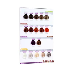 17 colors hair shade card for MORFOSE hair dye book