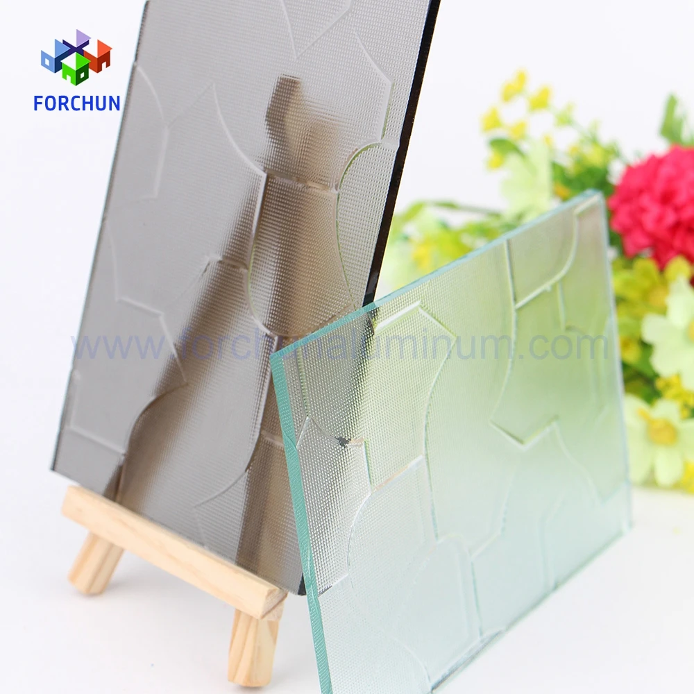 Cristal gris catedral karatachi vidrio 3mm 4mm fabrica de vidrio en china