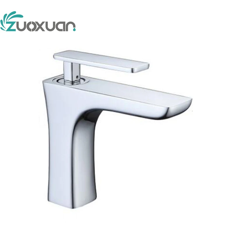 
LED Bathroom wash waterfall temperature sensor without battery basin faucet 