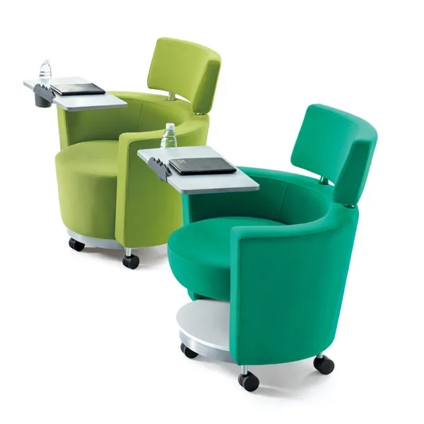 Mobile type training chair with removable castors for training room