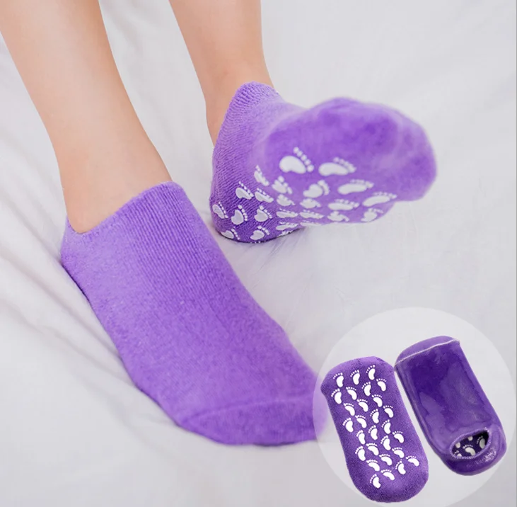 foot Sleeve footcare moisture dry foot cooling wholesale silicone gel spa socks