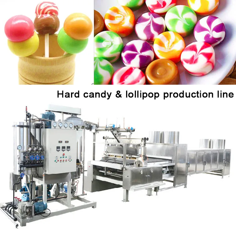 Automatic ball lollipop flat lollipop molding depositing making machine chupa chup candy machinery from shanghai factory