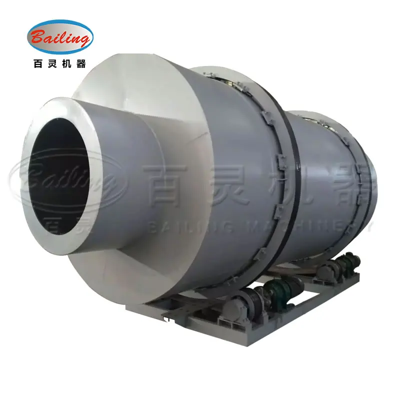 Three-drum dryer for quartz sand