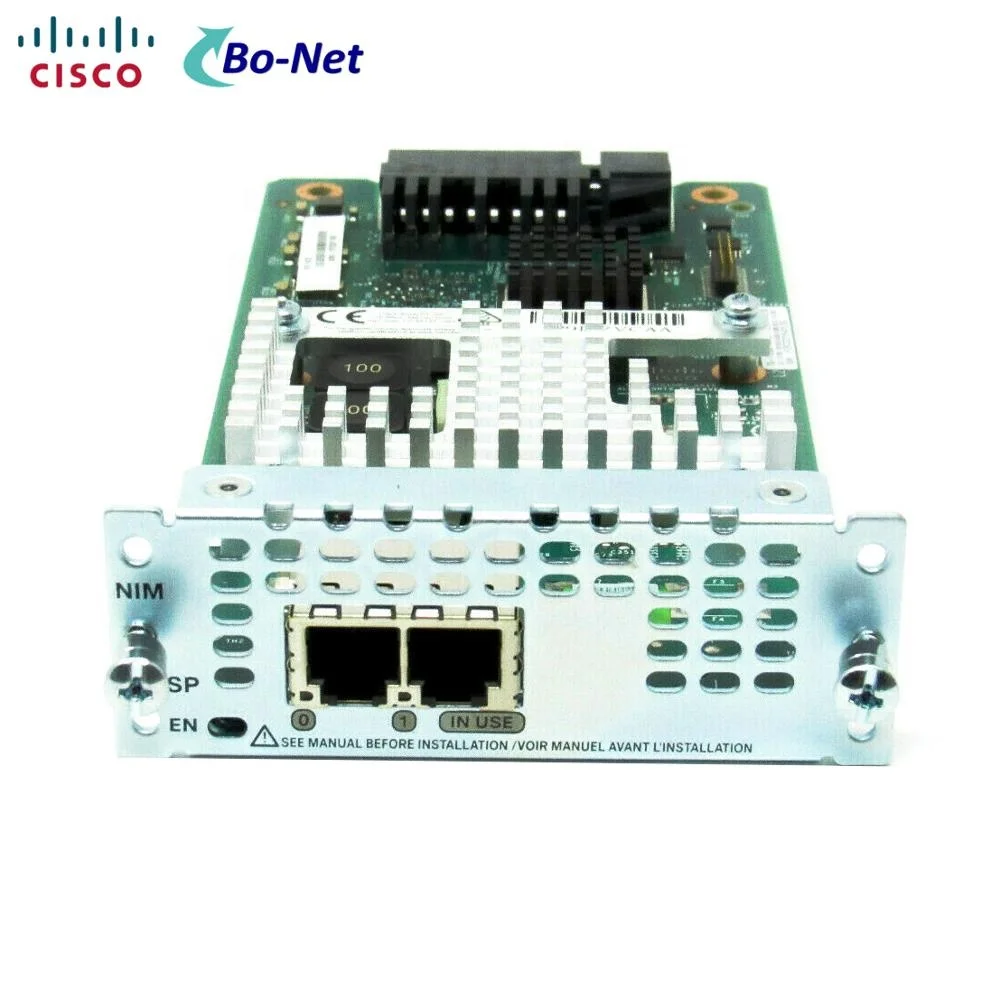100% Модуль интерфейса Cisco original NIM-2FXSP = 2 порта для маршрутизатора ISR серии Cisco4000
