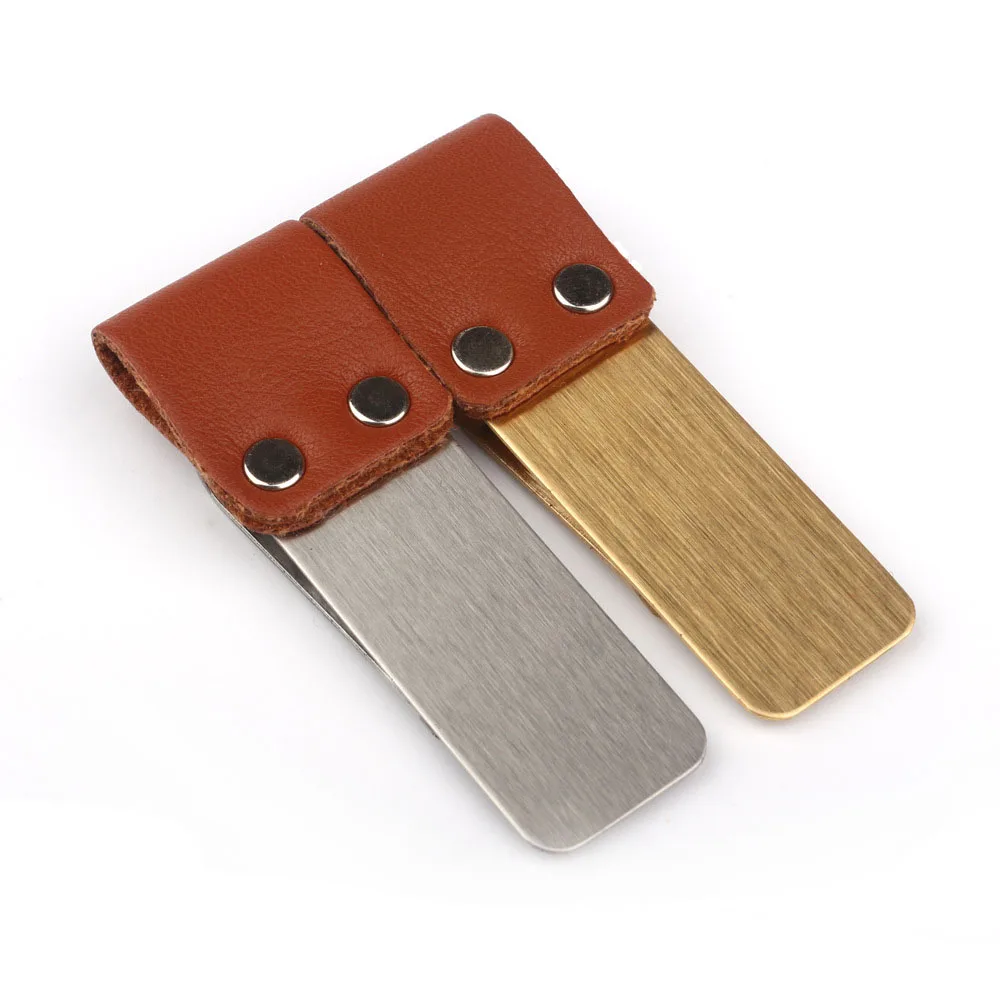 Well constructed metal clip leather pen holder great accessory pen loops for notebooks