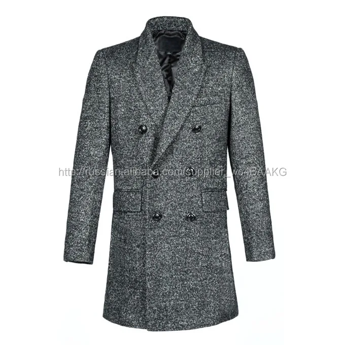 ZHAN SHI Россия зимой дракон мужчины твид пальто