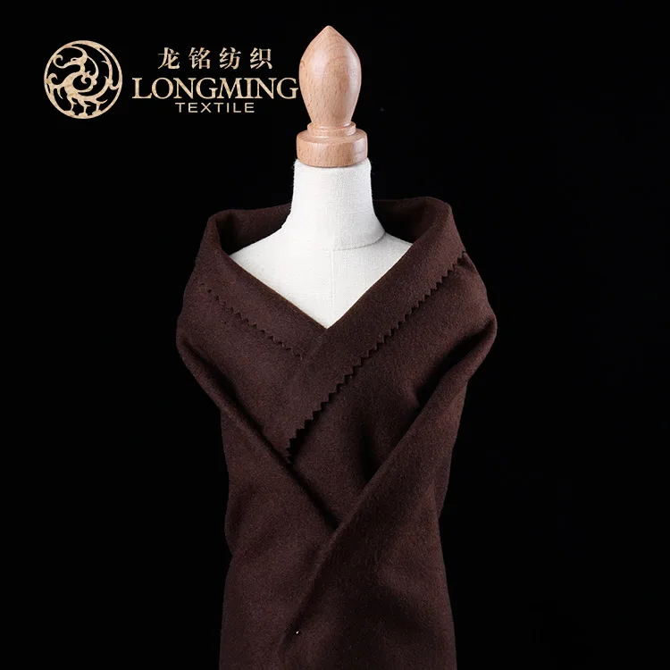 Cheap price super fine stretch fake wool double face brushed winter melton cloth