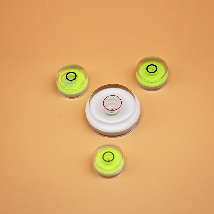 T type Circular and Tubular Bubble Level Vials Bubble Acrylic spirit Level