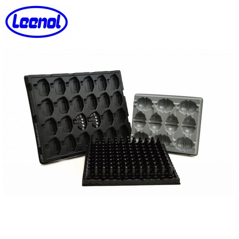 LN-1481 Black esd Blister PCB Tray For Packing Electronic Component