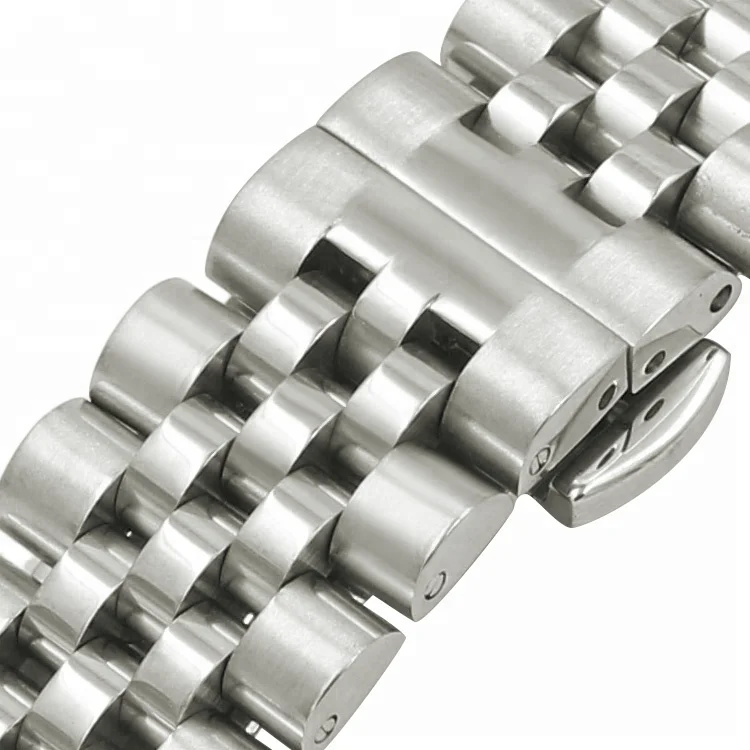 
Five beads solid interface universal Metal Strap Wrist Bracelet Watch Band for rolex citizen watch 