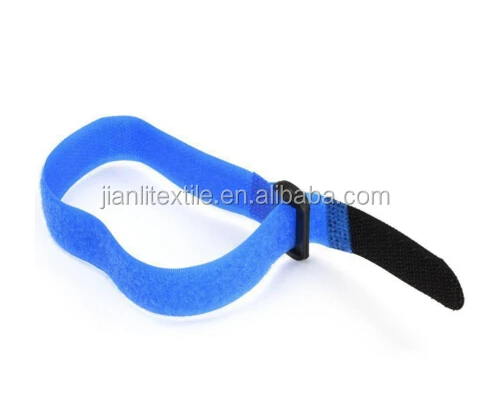 Custom plastic buckle hook and loop Cable Ties wraps Straps