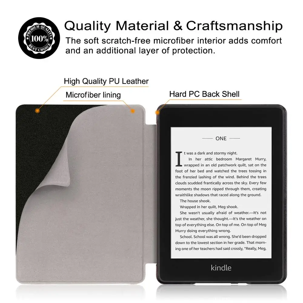 
Magnetic Smart Cover Case For Amazon New Kindle Paperwhite 2018 Released Case funda For Kindle Paperwhite 4 10th Generation Case 