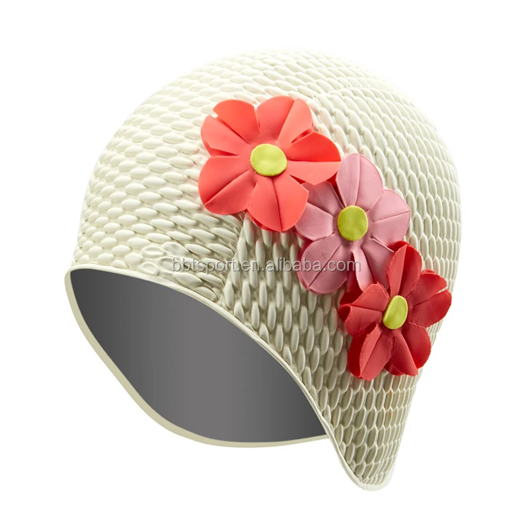 Floral Bubble Swim Cap