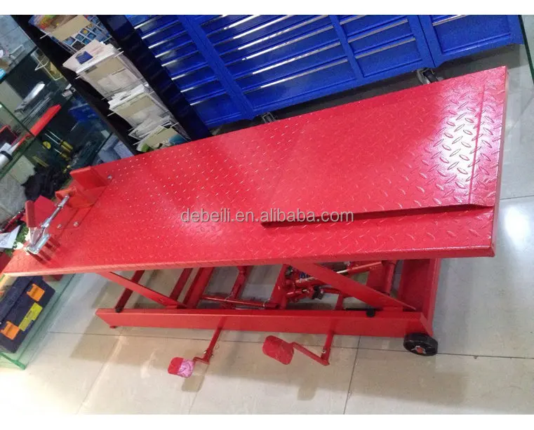 Гидравлический ручной ножничный подъемный стол для мотоцикла