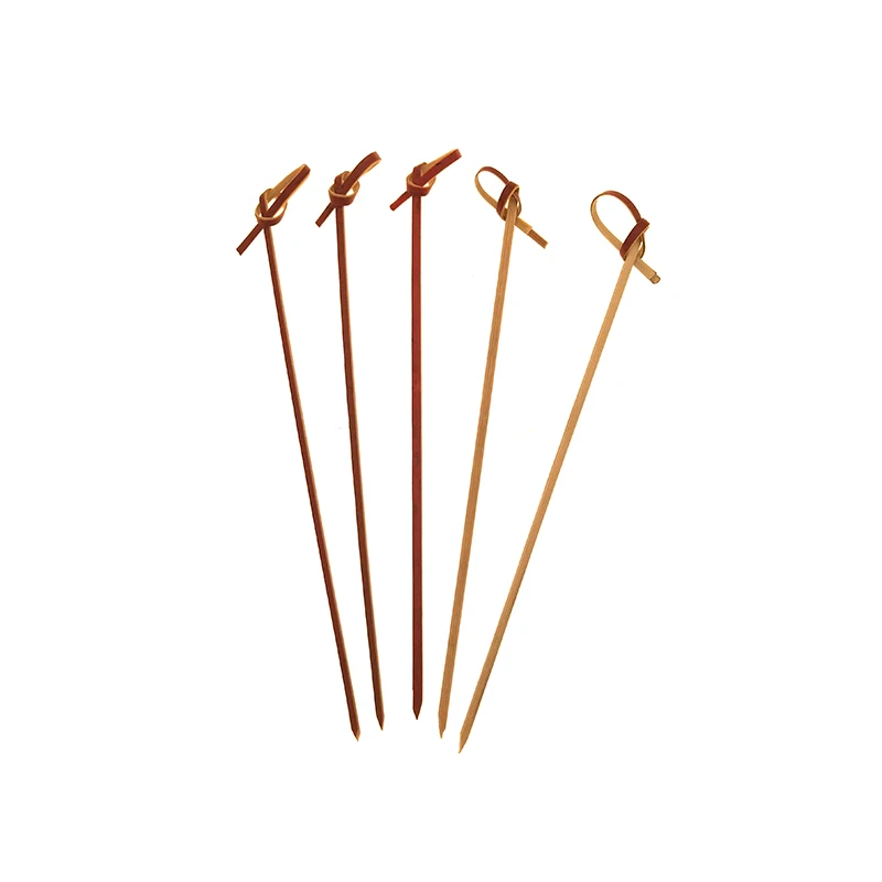 Snack Stick High Quality Compostable Disposable Skewers TOOLS Bamboo 12 Per Kit Fruit Pick Wooden Round Shape Not Coated