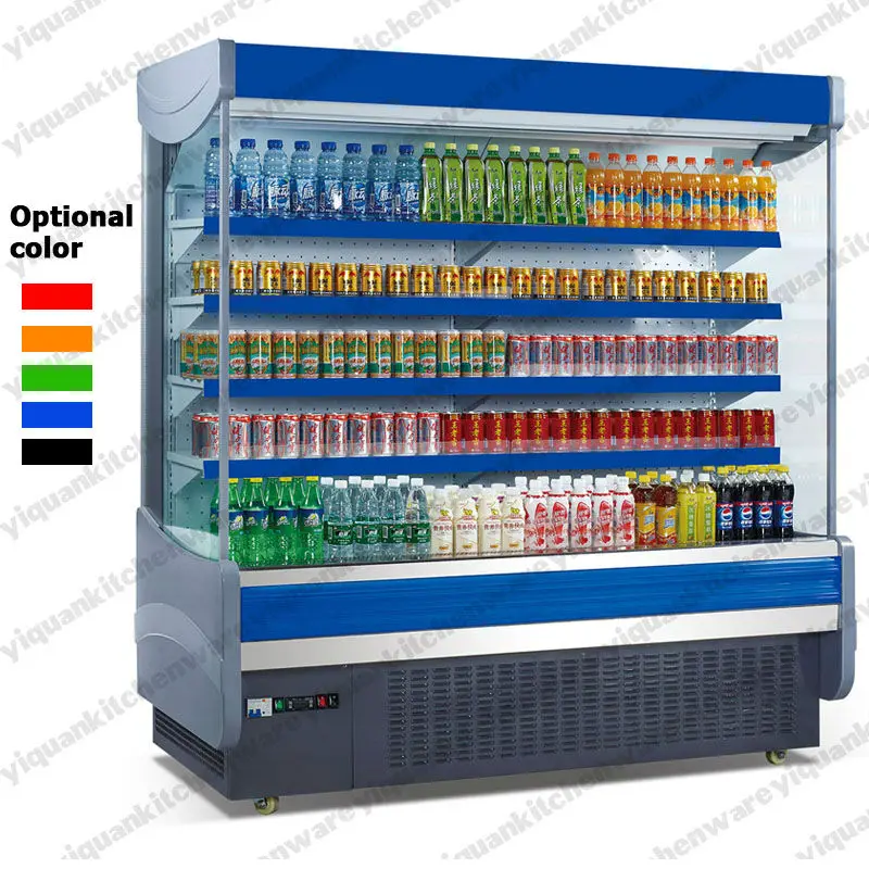 Supermarket Front Open display Refrigerator with Air Curtain