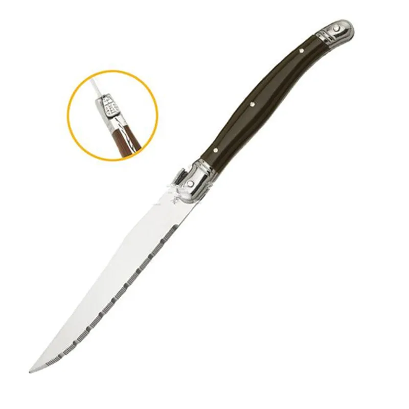 WIIPU 1 Set western food dinnerware cutlery stainless steel steak knife and fork Laguiole steak knife