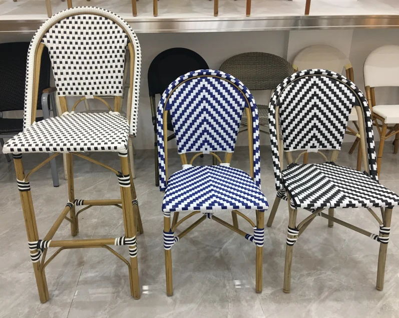 Wholesale fashion comfortable Aluminum rattan wicker chair