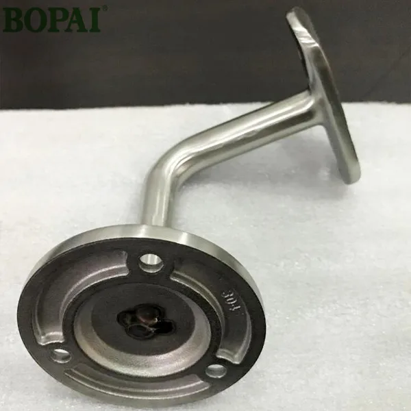 Pipe supporting stainless steel wall railing bracket for handrail