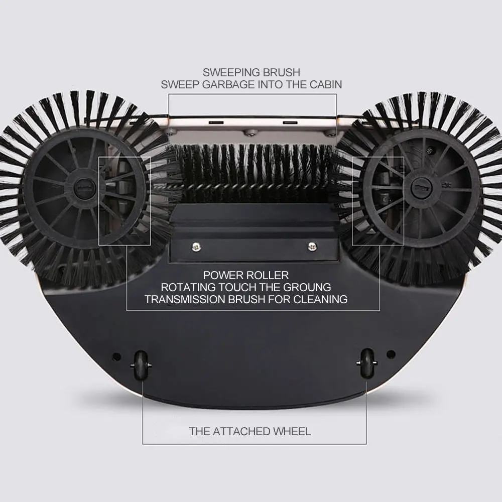 Handheld Propelled Sweeper & Broom & Dustpan 3 in 1 AS SEEN ON TV Handheld Push Sweeper