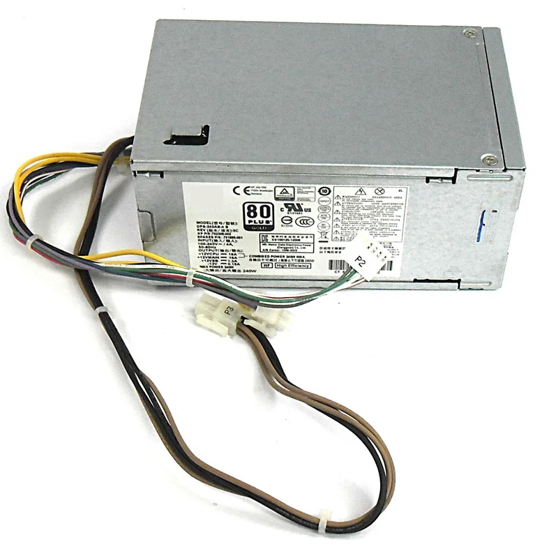 
240W 702308-002 751885-001 DPS-240AB-4B Power Supply For HP Prodesk 400 800 G1/G2 SFF 