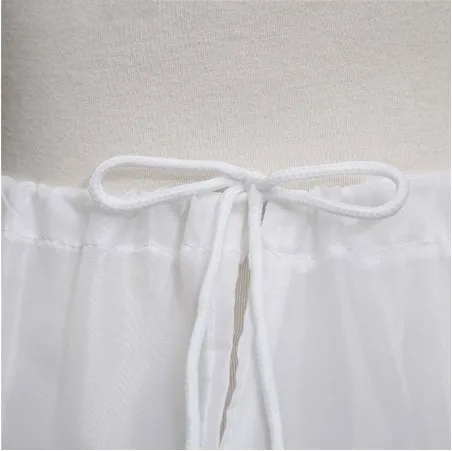 In Stock 3 Hoops White A-Line Petticoat Crinoline Underskirt Accessories WF938