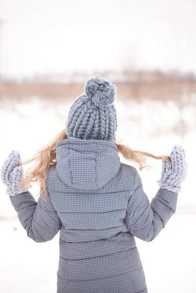 
Handmade Knitted,Chunky, Warm, Winter, merino wool glove 