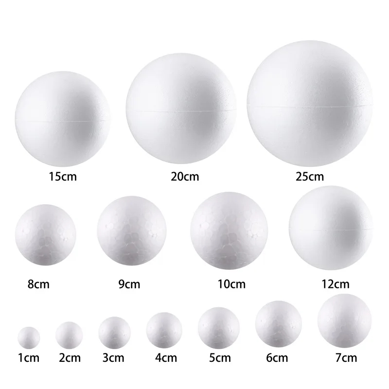 50mm styrofoam polystyrene balls for Christmas Decorations diy arts and crafts projects