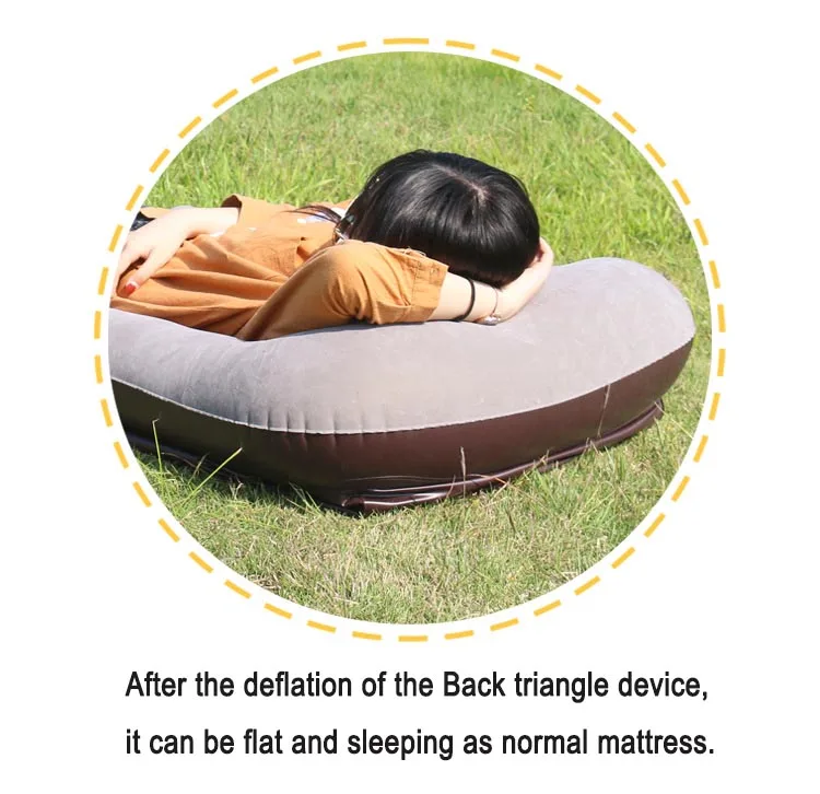 
back support massage mat outdoor relaxing sleeping inflatable air mattress camping mat 
