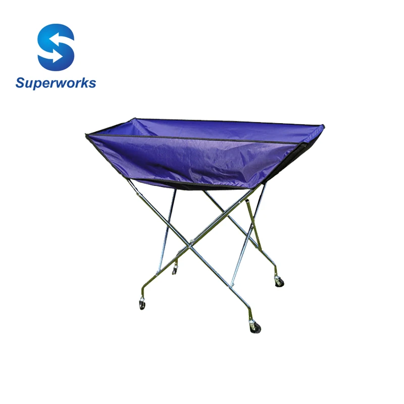 2017 steel frame foldable soccer volleyball football basketball ball carrier cart