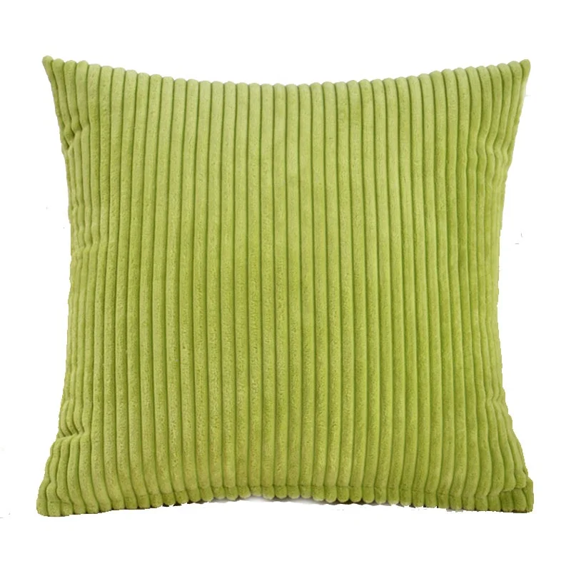 Cheersee soild pillow cover white grey soft warm moroccan decorative stripe Corduroy velvet home decor cushion cover for sofa