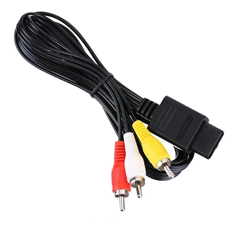  AV-кабель для SNES/N64/GameCube 1 8 м RCA AV композитный кабель-адаптер аудио