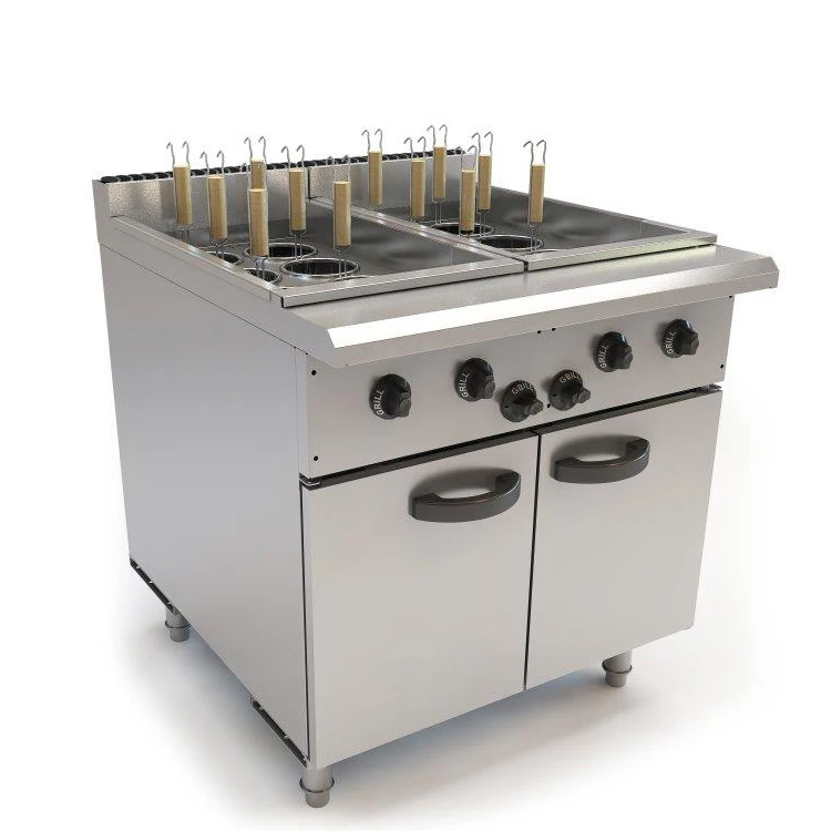 Hospitality Industry Solutions Depth 900Mm Gas Modular Cooking Line Commerical Kitchen Equipment